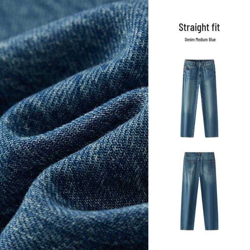 Semir Men's Loose Straight Washed Jeans