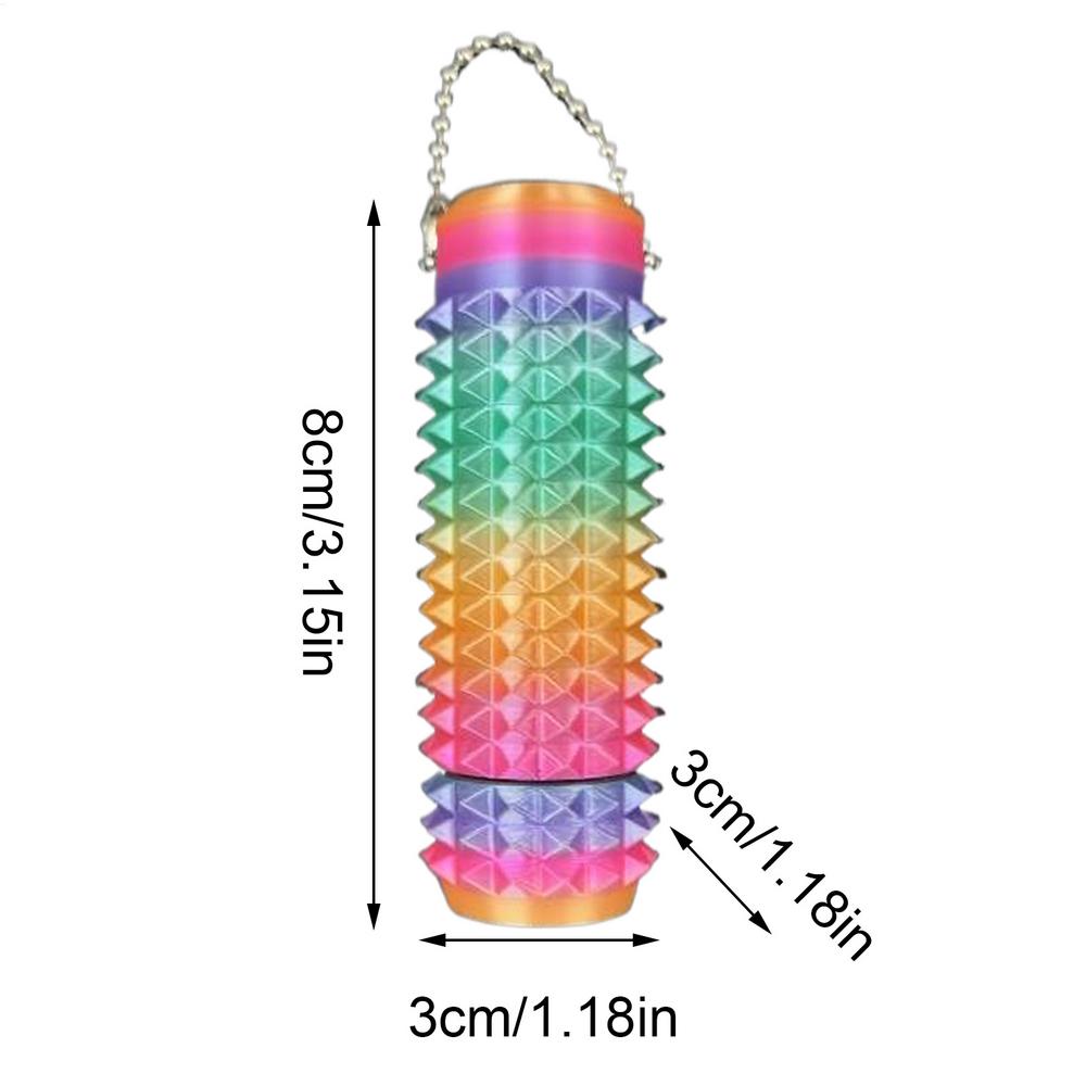 

1pc Spiky Stress Relief Toy, 3D Printed Key Pendant For Anxiety & Novelty Gift, Spiky Fidget Toys