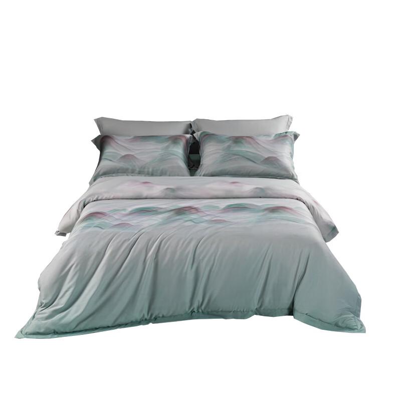 

Hengyuanxiang Tencel Mountain Shadow 4-Piece Bedding Set