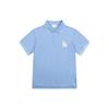 New MLB Los Angeles Dodgers SS21 Polo Shirt Unisex Sky Blue 31TSQ2131-07S