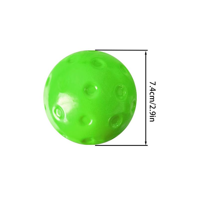 1/3Pcs Silent Pickleball Indoor Entertainment Silent Practice Ball Pu Foam High Bounce Resistance Not Disturbing People