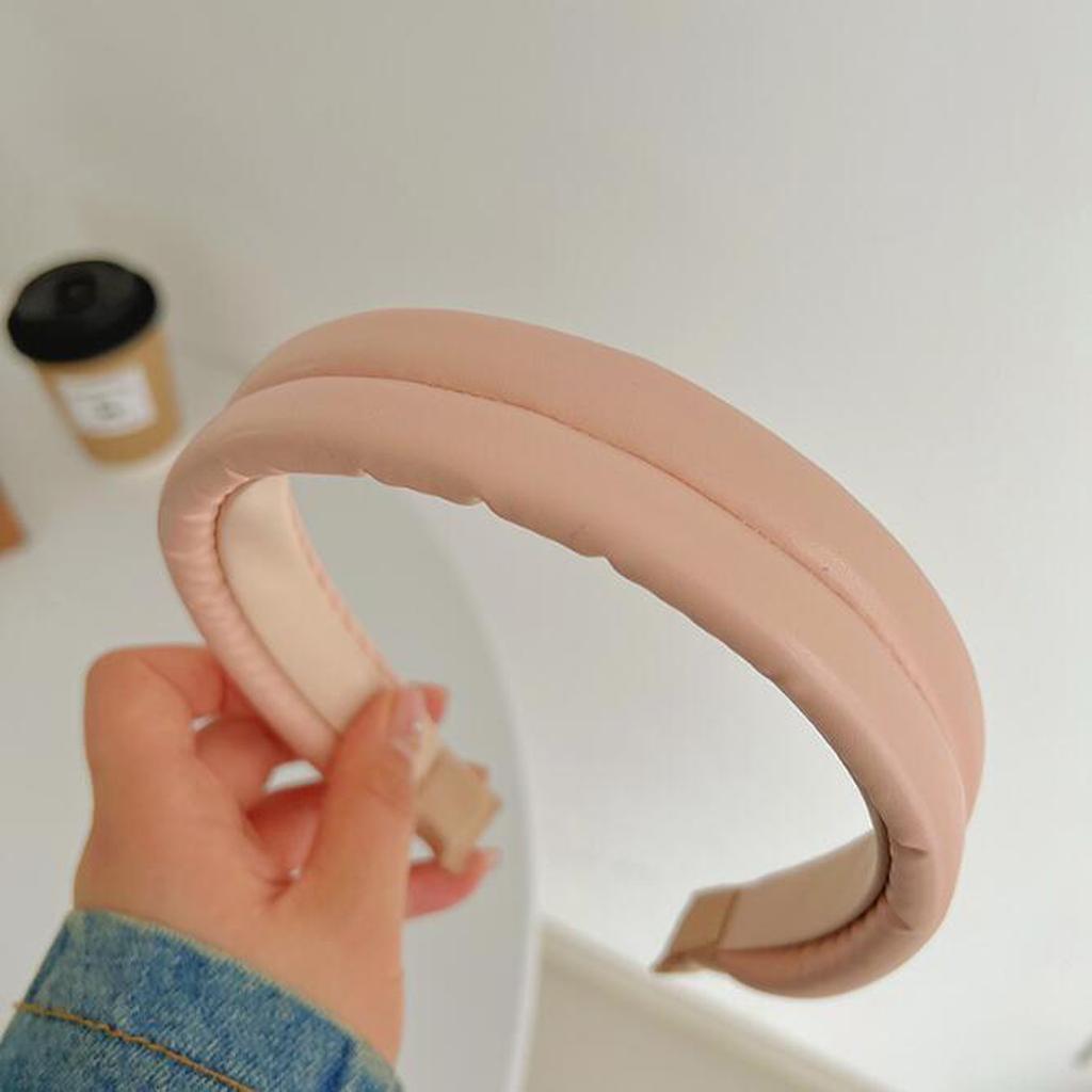 PROLY New Fashion Headband For Women PU Solid Hairband Casual Autumn Turban Girls Hair Accessories