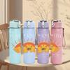 1PC Sunset Sunflower Retro Boho Art Print 750ml Portable Sports Water Bottle Leakproof Travel Gym Drink Cup