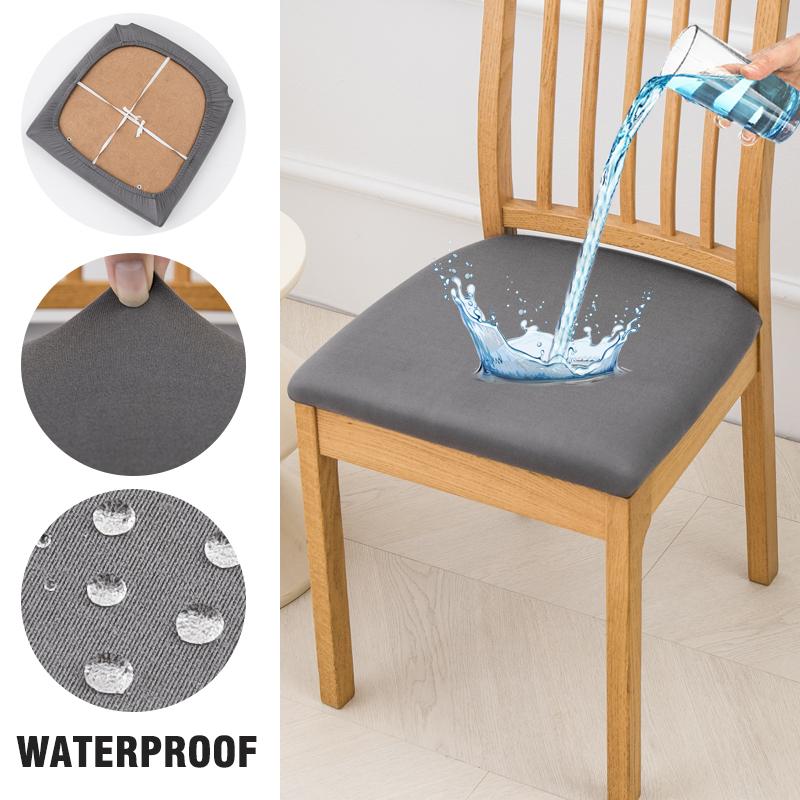 

Waterproof Seat Covers For Dining Room Elastic Chairs Covers Dining Chair Cover Washable Seat Case For Kitchen,El,Restaurant 1piece