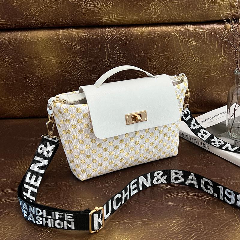 Women's bag rhombus color scheme bucket bag autumn and winter new fashion women's shoulder oblique span bag