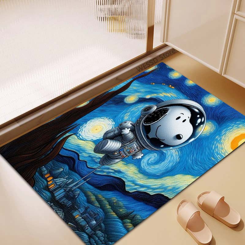 3D Snoopy anti-slip rug, suitable for living rooms, bedrooms, game rooms, sofas, home décor, doormats