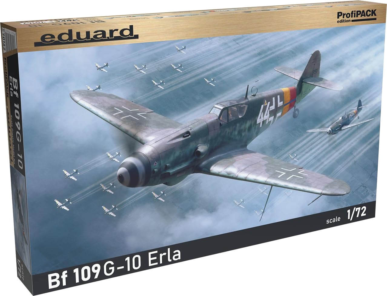 

Eduard 1/72 Profipack Bf109G-10 Erla Factory Plastic Model Kit EDU70162 (Airplane)