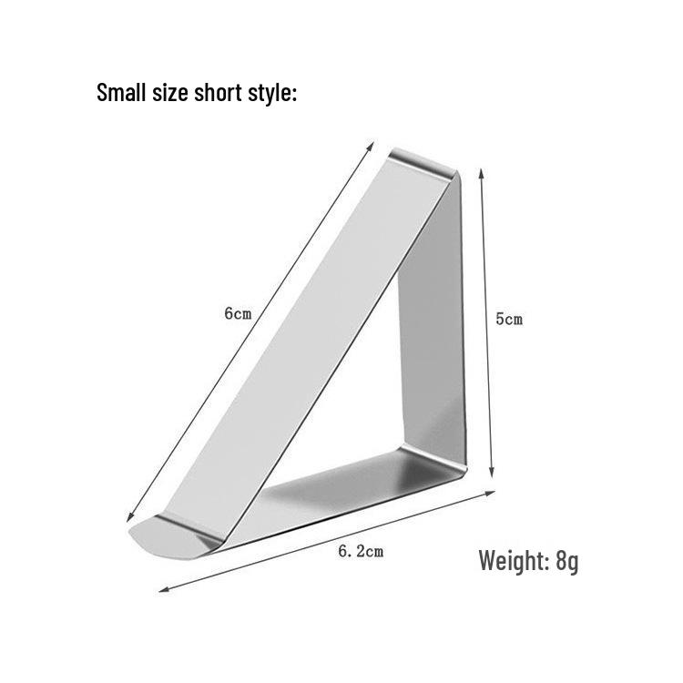 Triangle Stainless Steel Tablecloth Clips: Non-slip Clips for Outdoor and Indoor Use