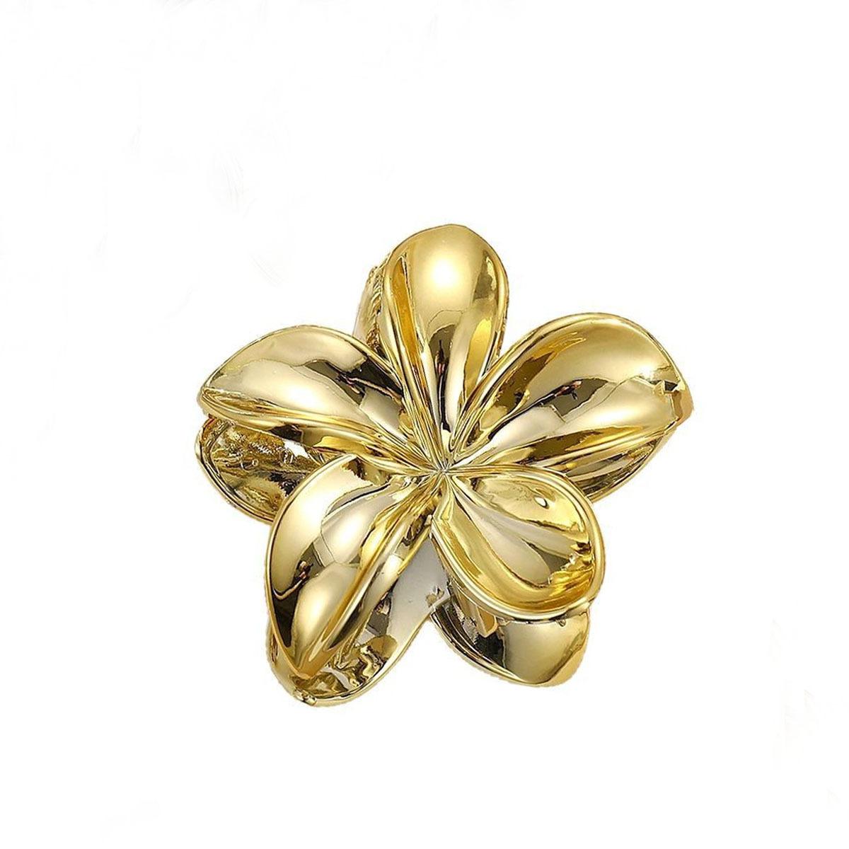 

Высококачественные заколки для волос Модные простые блестящие заколки для волос в виде цветка яйца для женщин девушек аксессуары для волос для вечеринки 1pc золотистый