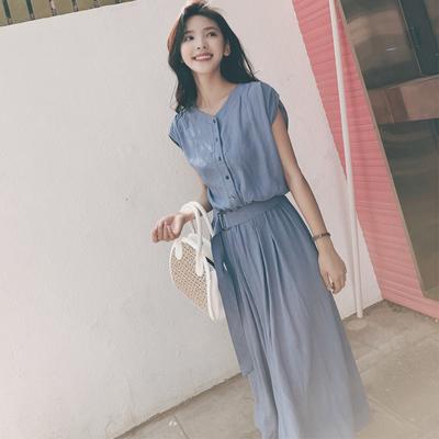 Dress Women's Spring and Summer Niche Knee-length Dress