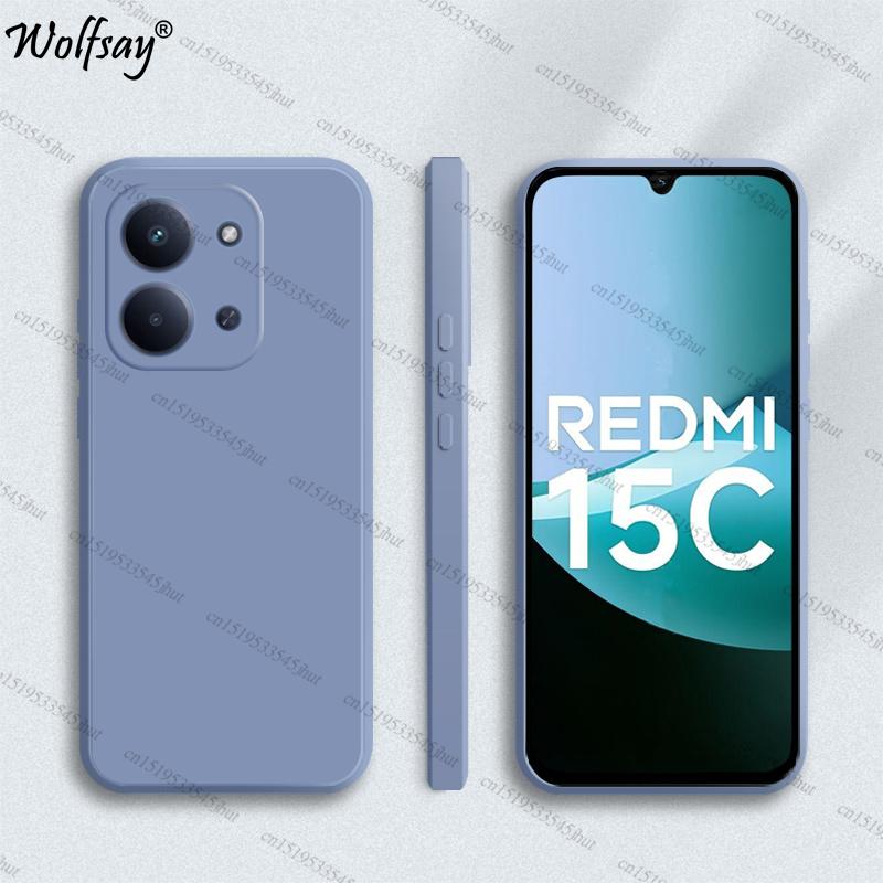 Husă Pentru Xiaomi Redmi 15C Husă Rezistentă la Șocuri TPU Moale Original Silicon Lichid Husă Spate Pentru Redmi 15C Husă Pentru Redmi 15C 4G Funda
