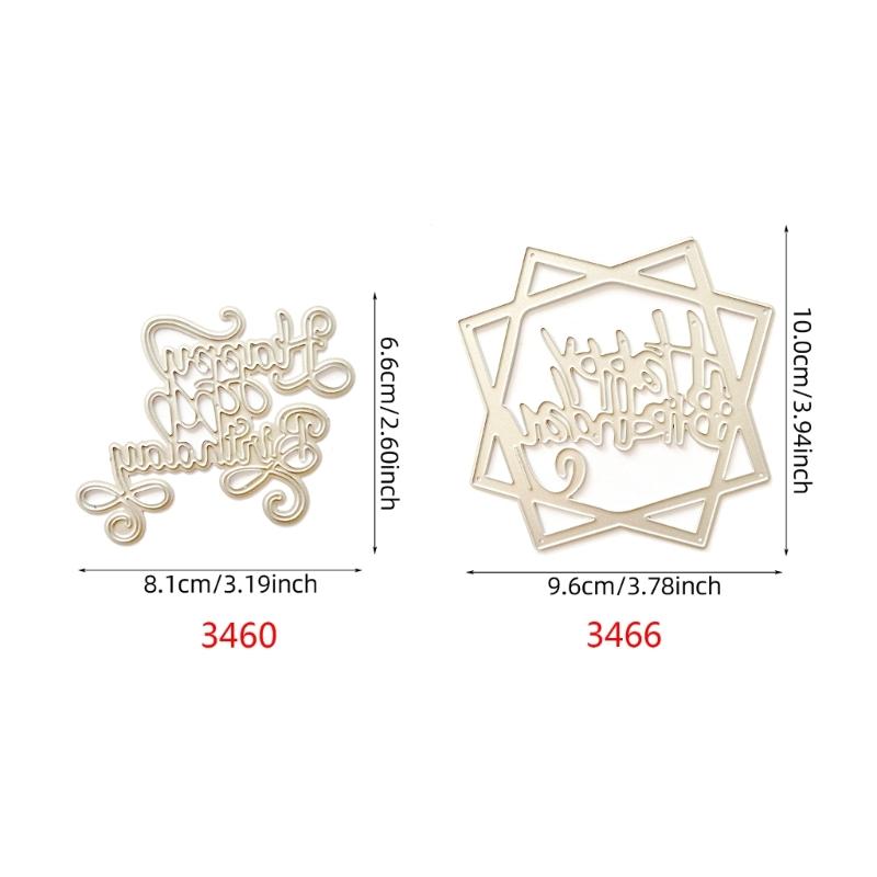 Metall-Stanzschablonen Happy Birthday für Kartenherstellung Scrapbooking Papierbasteln DIY