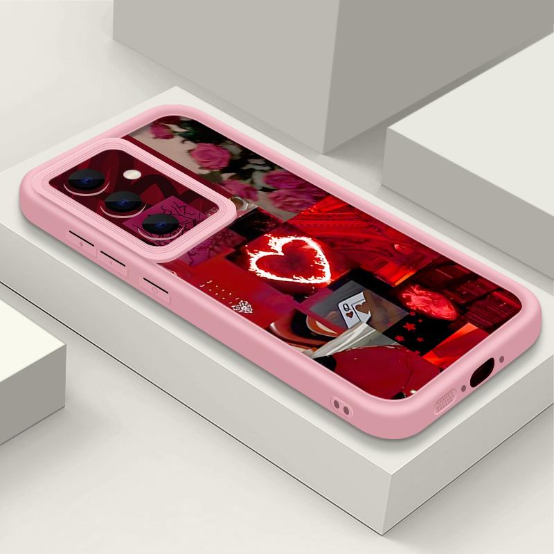 

Red Heart Patterned Soft Phone Case For Samsung Galaxy A57 A37 A17 A56 A55 A36 A16 A15 A26 A35 A54 A14 Shockproof Silicone Cover Galaxy A34