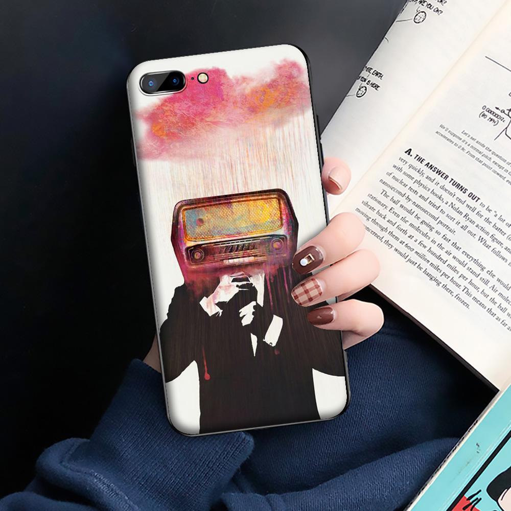 GX191 Radiohead Thom Yorke Silicone Soft Case for iPhone 13 12 Mini 11 Pro XS Max XR X 8 7 6 6S Plus 5 5S SE 2020