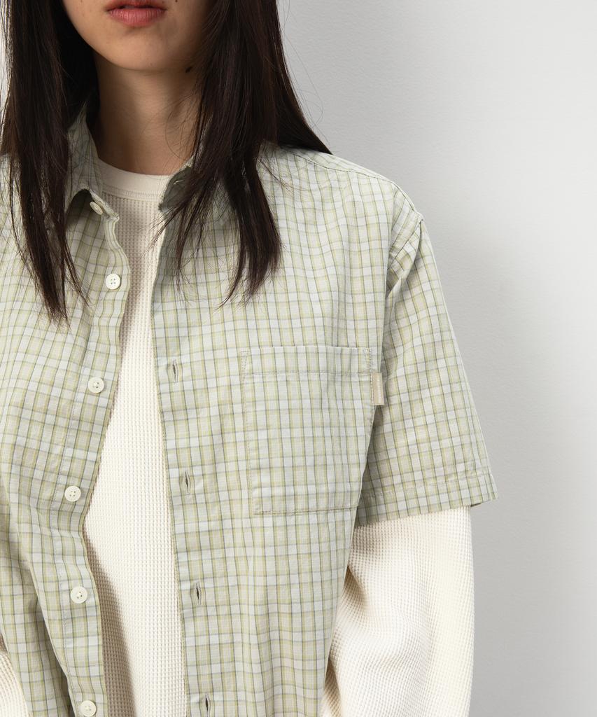 THISISNEVERTHAT Check S/S Shirt Lemon