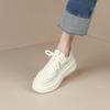 Raise the Bottom White Shoes Women's Spring and Autumn New Versatile Platform Casual Sneaker Fashion Clunky Sneakers