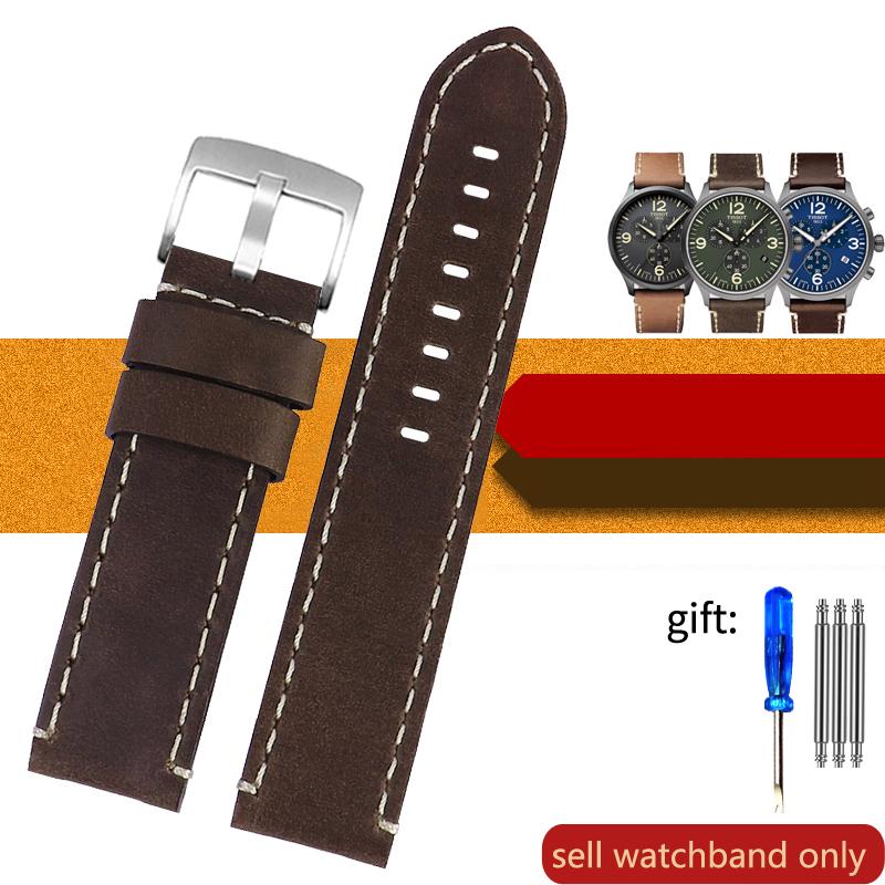 Rindsleder für Tissot 1853 Speed Serie T116 Lederarmband T116617a Citizen Herrenuhr Zubehör 22mm Uhrenarmband 22mm