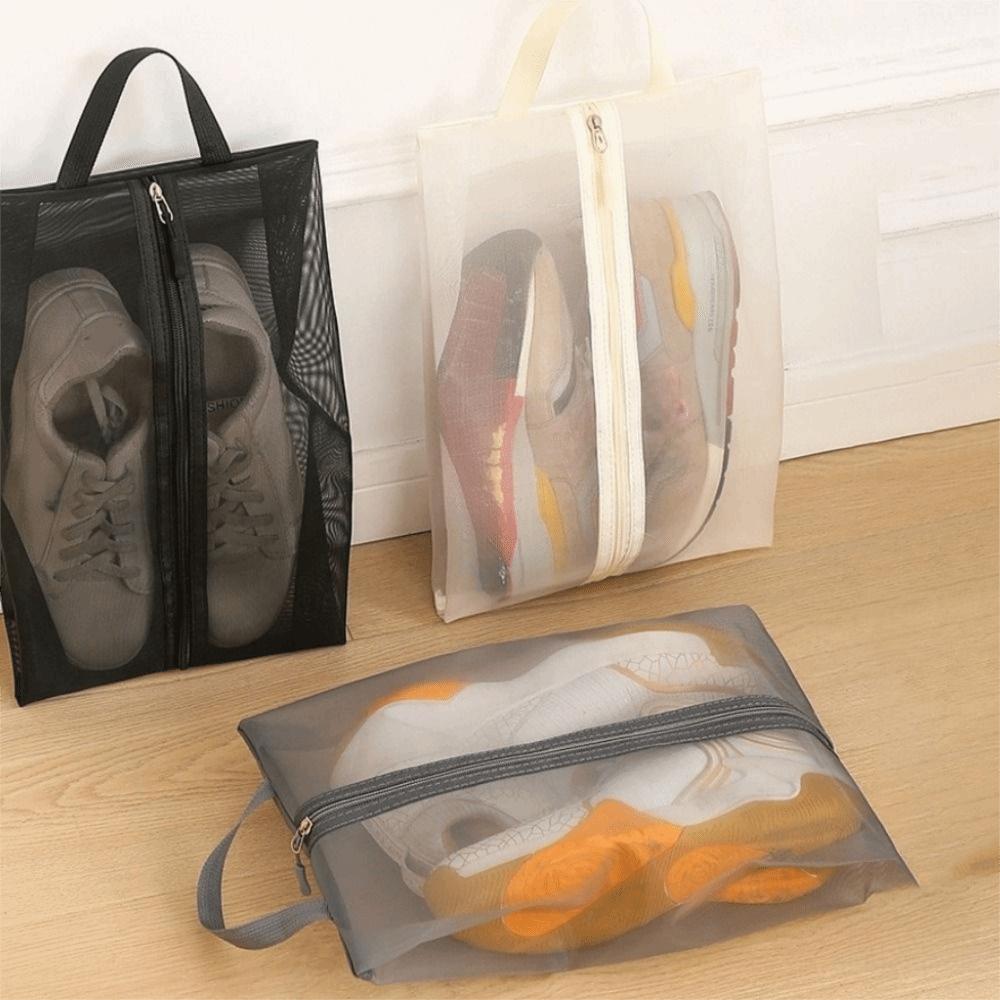 2Pcs Lightweight Mesh Shoes Bag Nylon Shoes Organizer Multi-functional Shoes Pouch  Outdoor Use