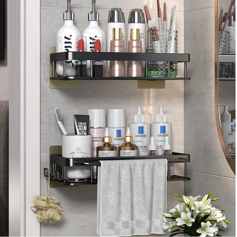 Huijia Space Aluminum Punch-Free Bathroom Storage Shelf