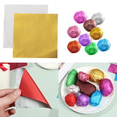 DIY Dekoration Vergoldetes Blech Lebensmittel Backen Süßigkeiten Schokolade Verpackungspapier Aluminiumfolie Geschenkpapier