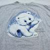 Vintage 90s BABY POLAR BEAR ENDANGERED YOUNGINS T-Shirt XL Nature Animals Snow