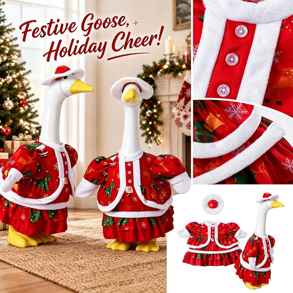 23-Inch Christmas Costume Set, Holiday Dress-Up Outfit for Geese