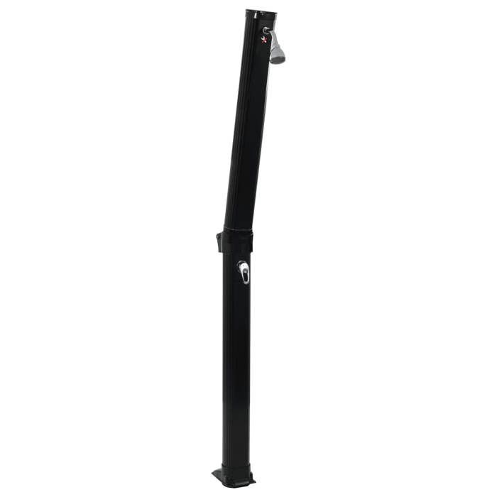 Douche solaire pliable - Noir - 23 x 15 x 214 cm