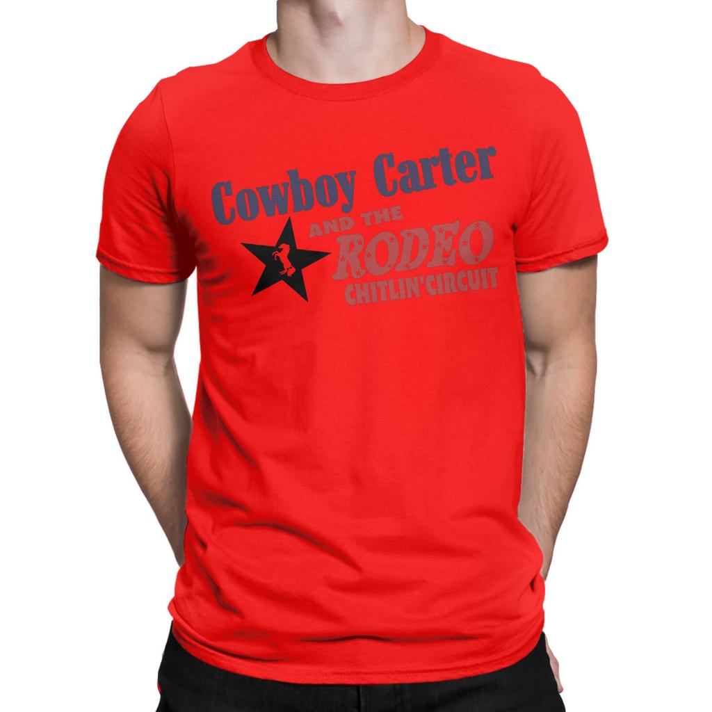 Cowboy Carter And Rodeoo Chillin' Circuit Men T Shirts Creative Tees Short Sleeve Crew Neck T-Shirt Pure Cotton Clothing