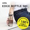 CB Japan EDGE Bottle 500ml Water Bottle Tritan BPA-Free Lightweight Dishwasher Safe Easy Open and Close Half Rotation Gasket Memory