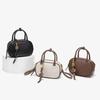 Mini Borsa a Tracolla con Impunture per Donna Design Lussuoso Vintage Colore Solido Tracolla Larga Piccola Spallina Borsa a Mano