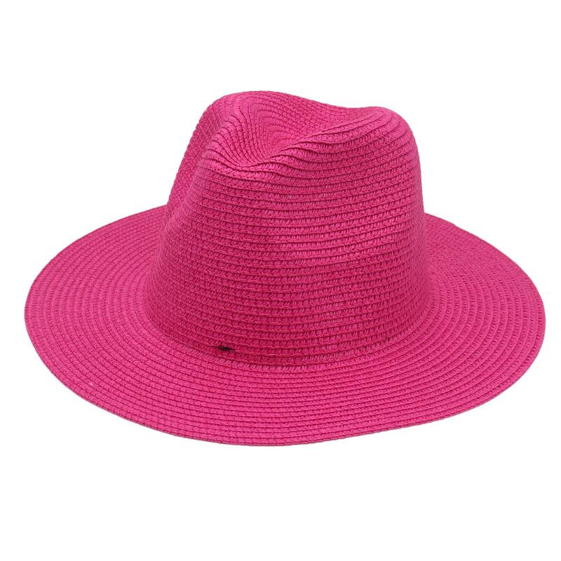 Spring And Summer New Panama Straw Hat European And American Style Jazz Hat Fedora Top Hat Panama Hat Straw Hat