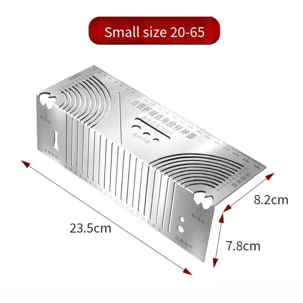 Multifunctional Arc Marking Ruler Circular Line Drawing Metalworking Cutting Guide