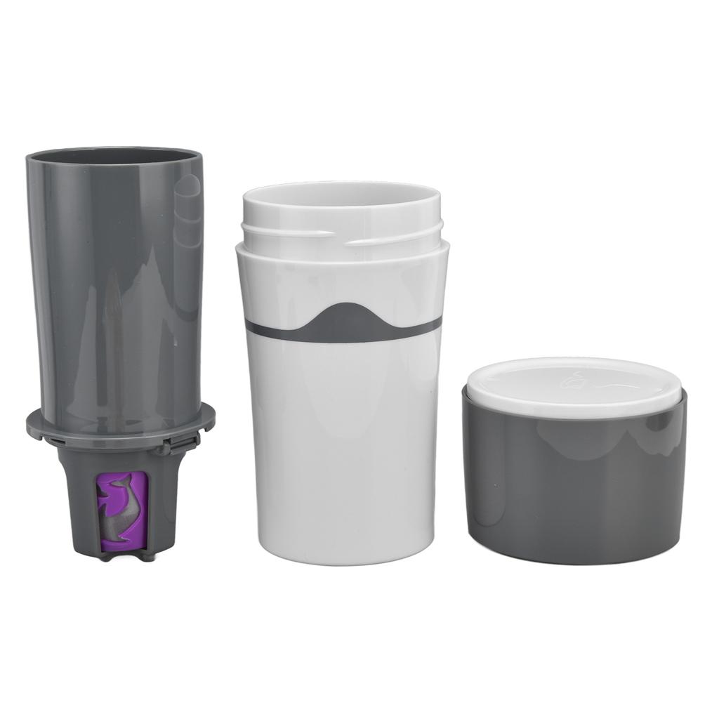 450ml Portable Drip Coffee Maker Travelling Drip Coffee Machine for K Cup CapsulesGray White