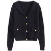 Fashion Style 2024 Autumn New Arrival Women's Easiest for Match Sailor Collar Knitting Cardigan Short Coat 05657601462