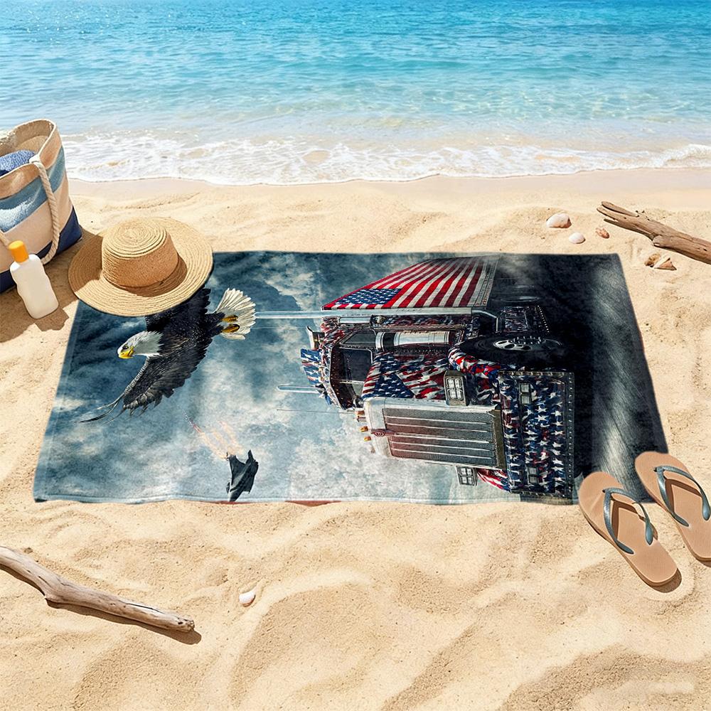 Kw Heavy Trucks Beach Towel Quickdry Soft Microfiber Comfortable Lightweight Portable For Swimmingbeachcamping Travel Beach Accessoriesgym