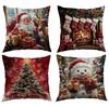 Christmas Polyester Cushion Sofa Decorative Cushion Cover