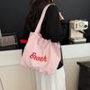 College Style Letter Bag Women's New Trend Tote Bag Casual Large-capacity Shopping Bag Bag