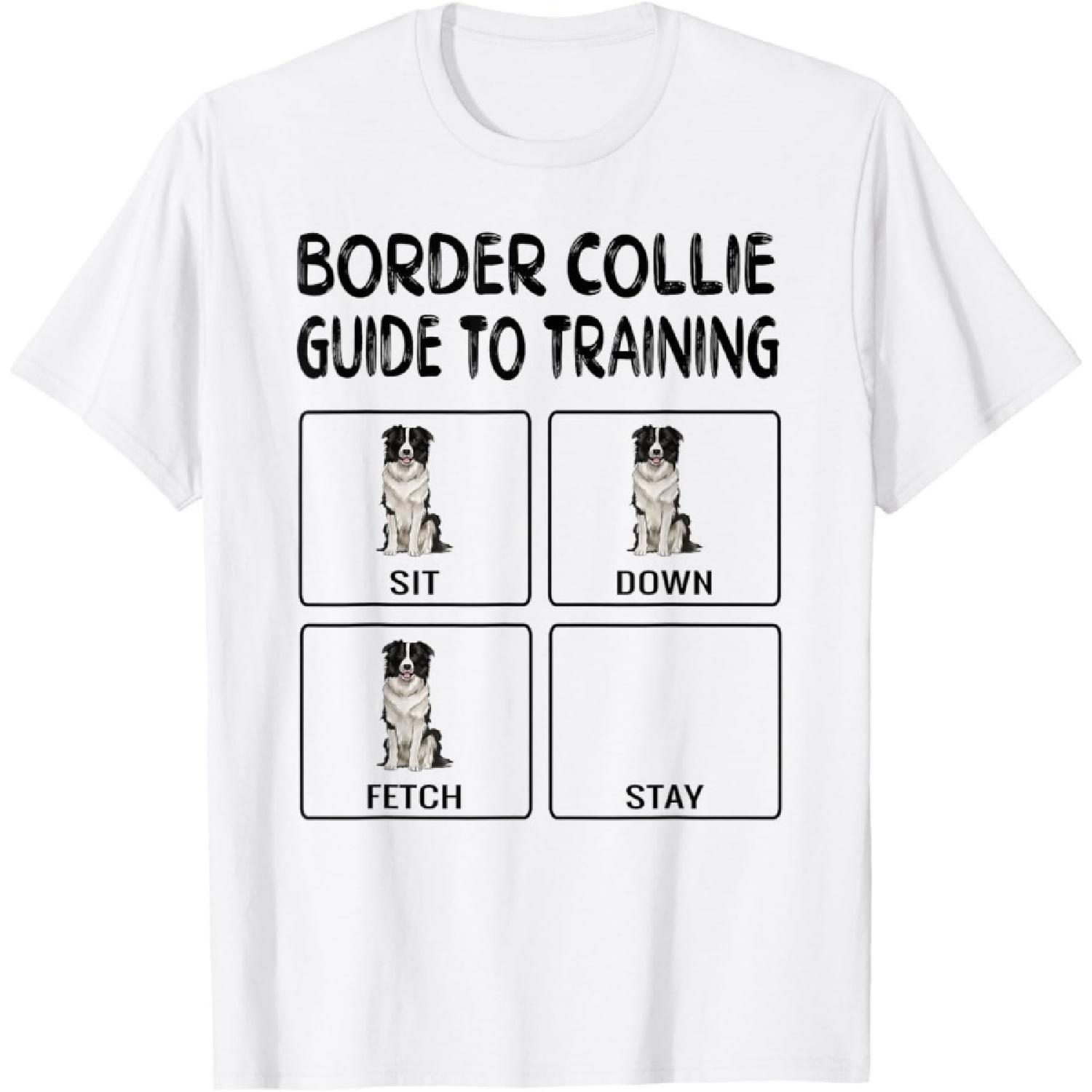 Border Collie Guide To Training Dog Obedience T-Shirt S