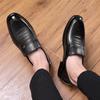 2024 Autumn Men's Soft Sole Casual Leather Shoes - Breathable Business Footwear for Middle-Aged and Elderly