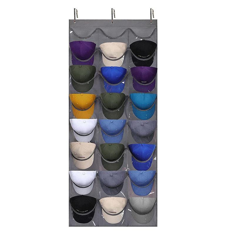 

Держатель для шляпы, держатель для бейсболки, настенное крепление, вешалка для двери, подставка-органайзер серый