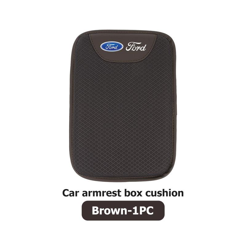 YYQO6 For Ford Universal Ice Silk Car Mounted Armrest Pad Central Armrest Box Height Increasing Pad ST Racing Performance Focus Mk2