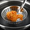 New Stainless Steel Colander Long Handle Oil Frying Kitchen Fried Food Net Sieve Tool Spoon Leaky Spoon Household Cooking Tools