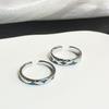 Blue Oil Lava Ring Female Niche Design High Sense Index Finger Ring Irregular Personality Simple Couple Ring