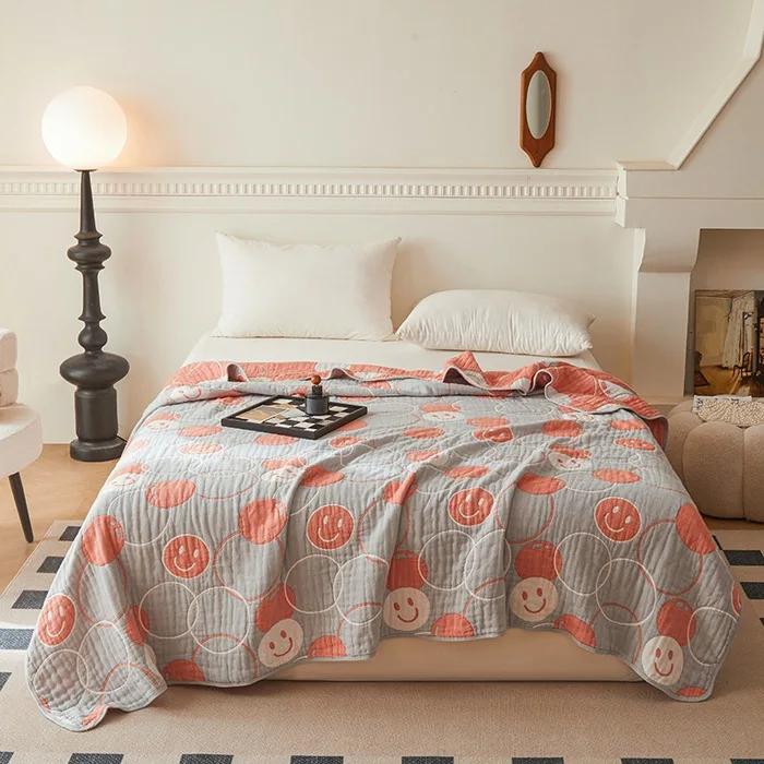 New Class a Cotton Is Not Easy To Shrink 6 Layers Gauze Blanket Towel Blanket Summer Blanket