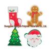2025 Cartoon Print Scouring Pad: Christmas Dish Sponge & Pot Brush Set for Kitchen Cleaning