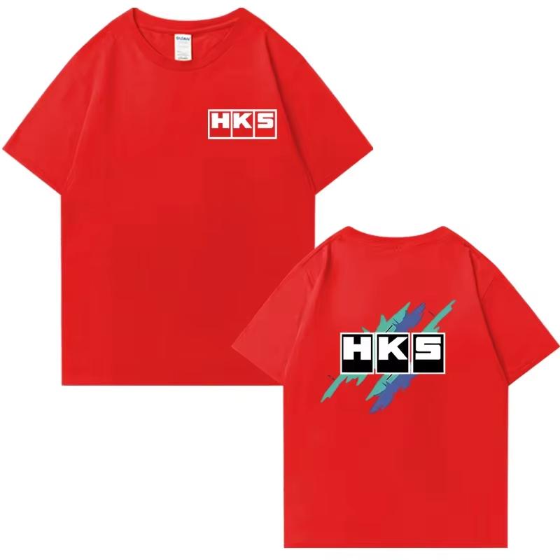 ZX 2026 neues Sommer verbessertes HKS Endless Auto Grafik Kurzarm Herren T-Shirts Unisex T-Shirt beidseitiges Oberteil
