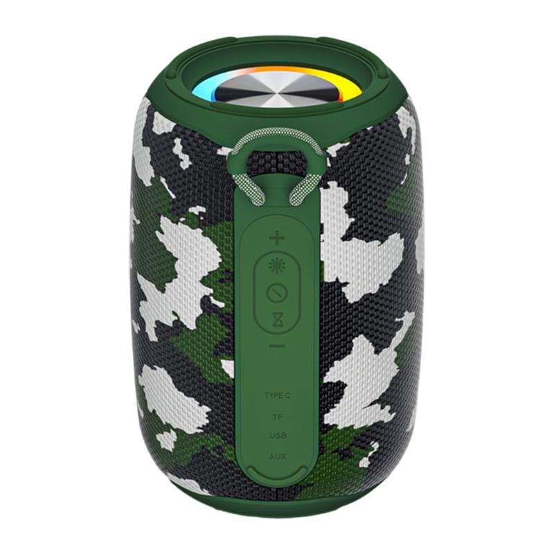 Portable Bluetooth-compatible Speaker IPX6 Waterproof Supports Multiple Playback Modes for Party Travel