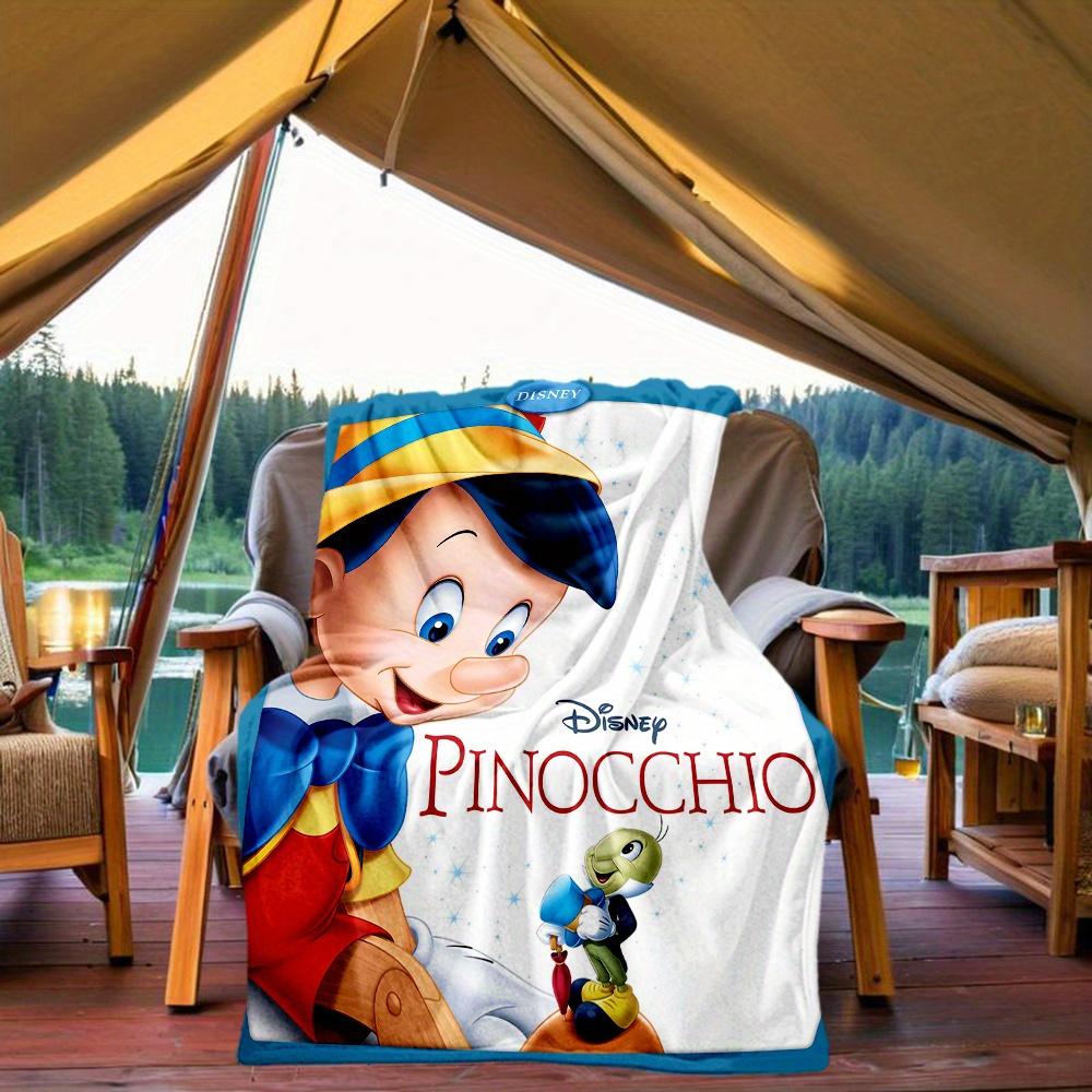 1pc, Cute Pinocchio & Friends Blanket Soft Throw for Outdoor, Perfect Gift for Friend, All Seasons Use, Outdoor Blankets, Living Room