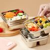 1/2 Grids Stainless Steel Lunch Box Leak Proof Crisper Portable Salad Box Refrigerator