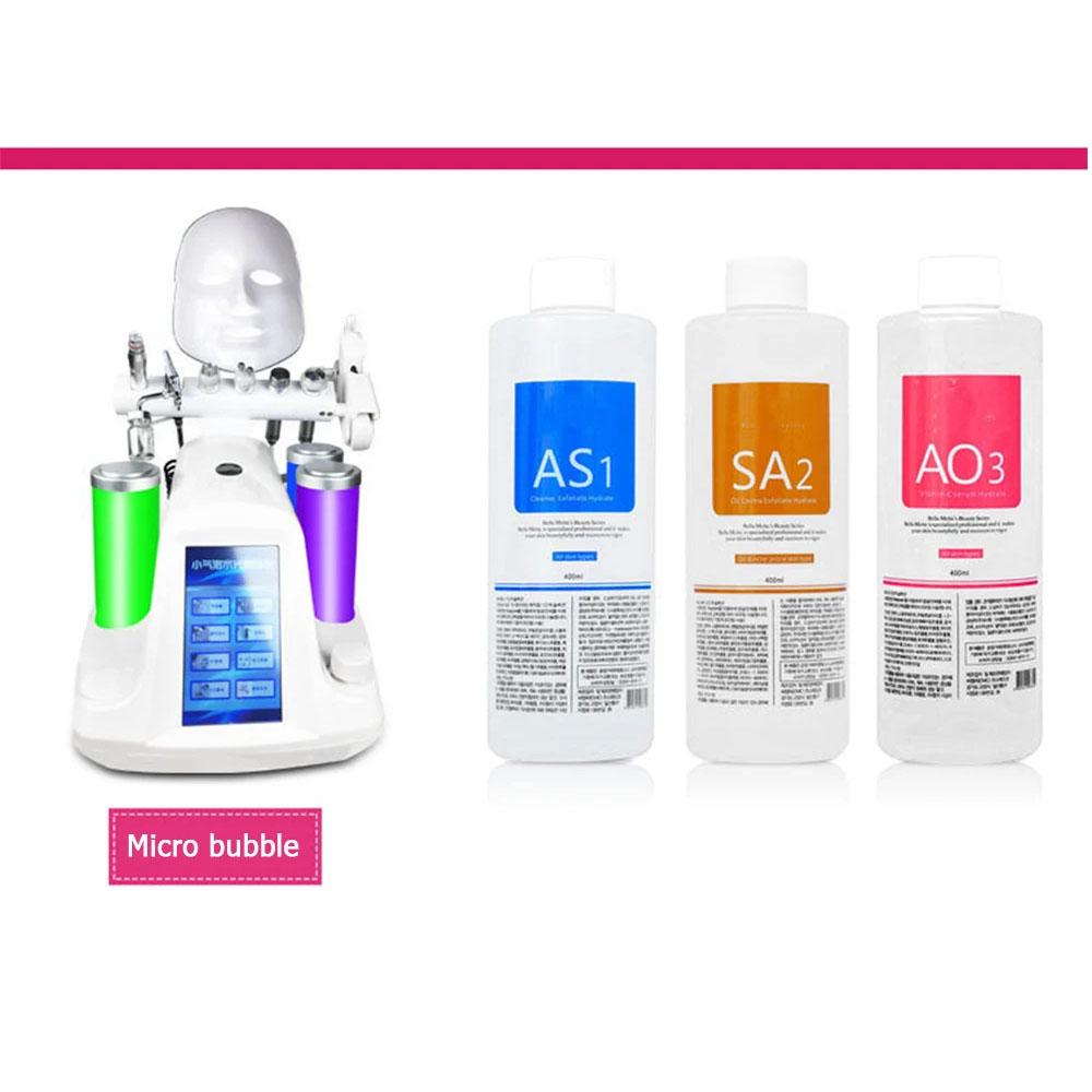 AS1/AO3/SA2 Skincare Solution Serum - 400ml Liquid for Oxygen Jet Small Bubble Machine Facial Care